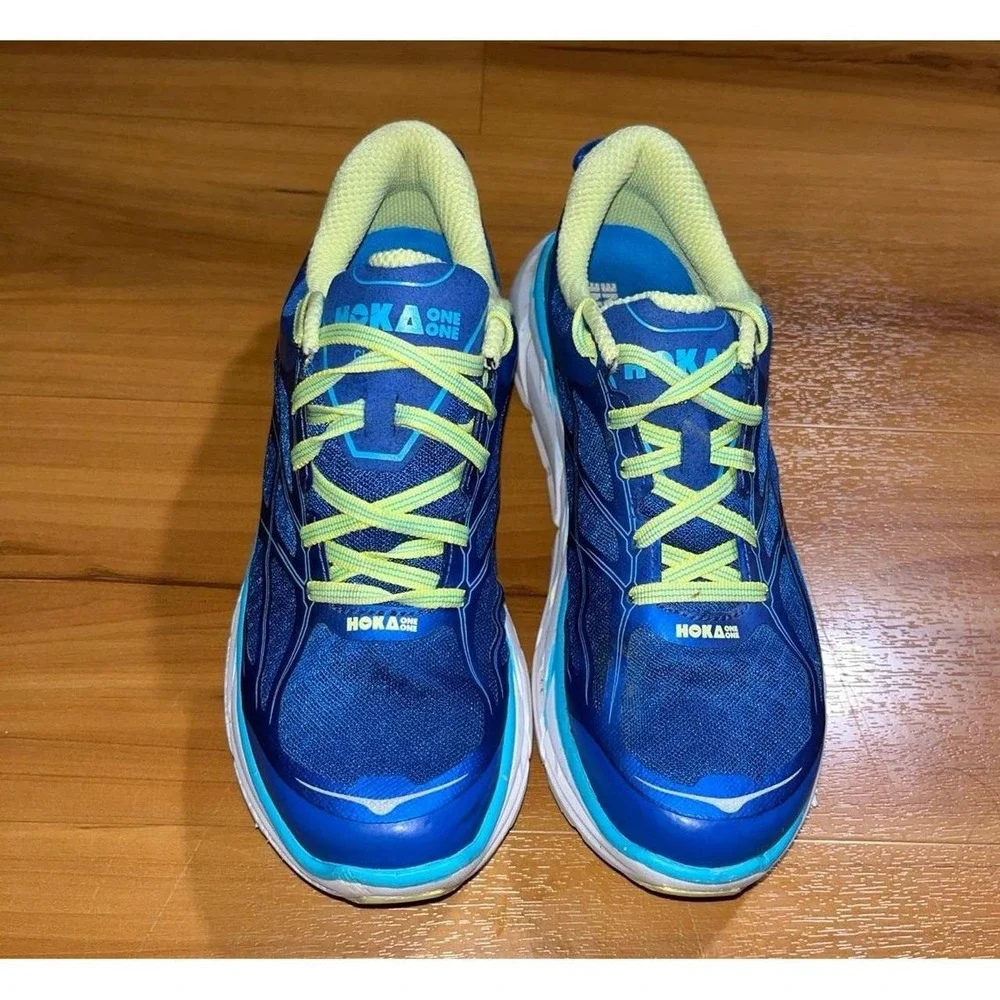 Womens Hoka One One Clifton 2 Running Walking Lace Up Sneakers Shoes
